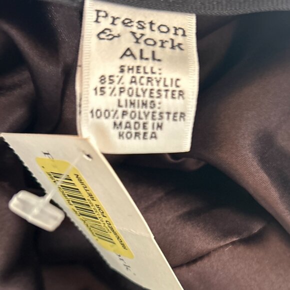 Preston & York NWT OSFA Dark Brown Vegan Fur Bucket Hat Warm Chic Russian - Picture 5 of 6